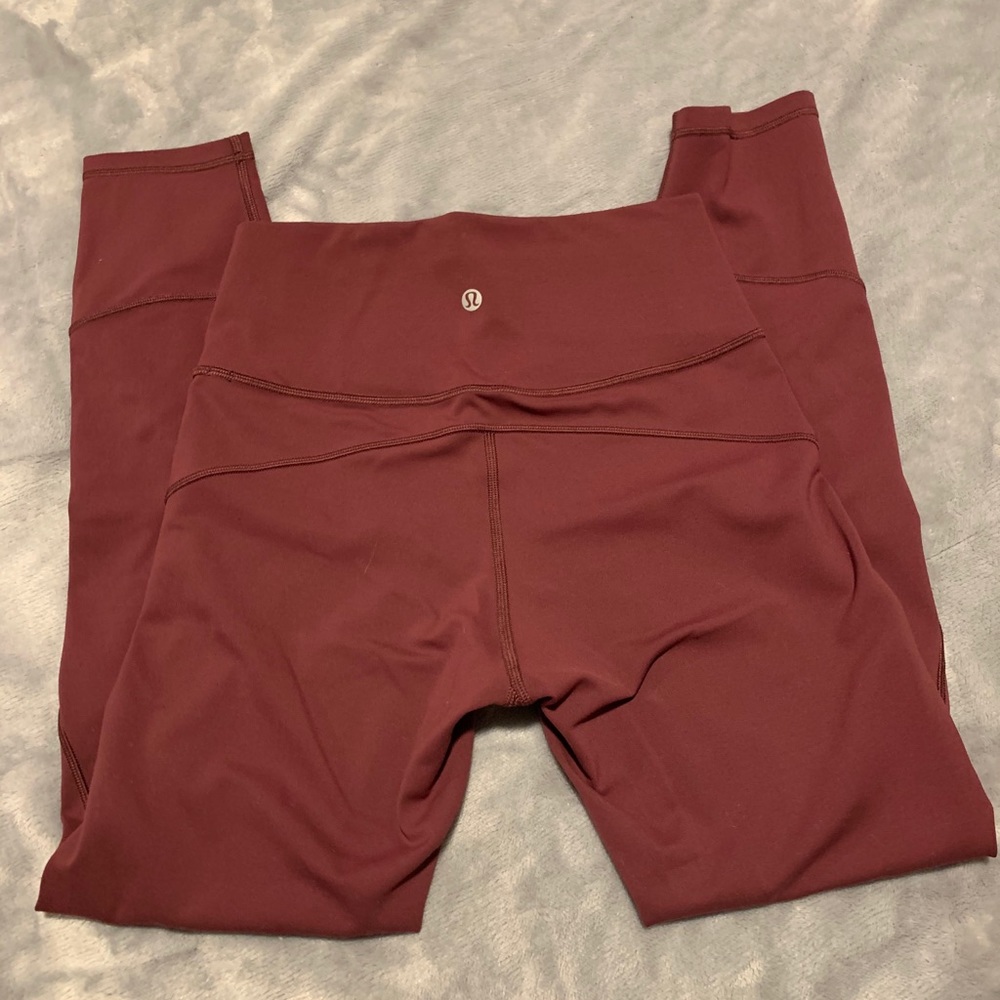 Lululemon Leggings Burgundy Size 6